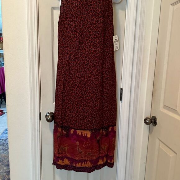 Sag harbor, two piece tank dress red leopard animal, print-  size 14 - ONS - Picture 2 of 9